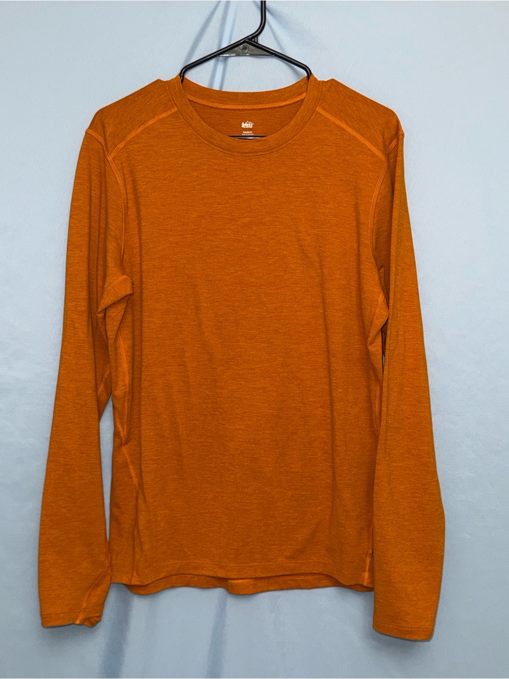 REI Co-op Orange Long Sleeve Activewear Performance Shirt Men’s Medium